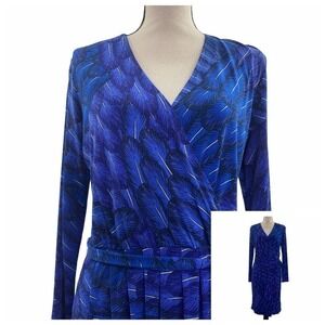 Gypsy Mara Hoffman Feather Faux Wrap Dress Small